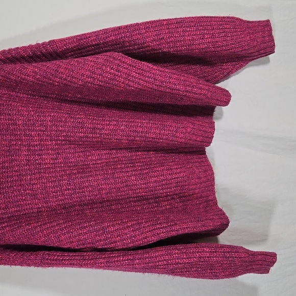 Old Navy Hot Pink Cowl Neck Turtle Neck Sweater Size XL - Picture 4 of 6